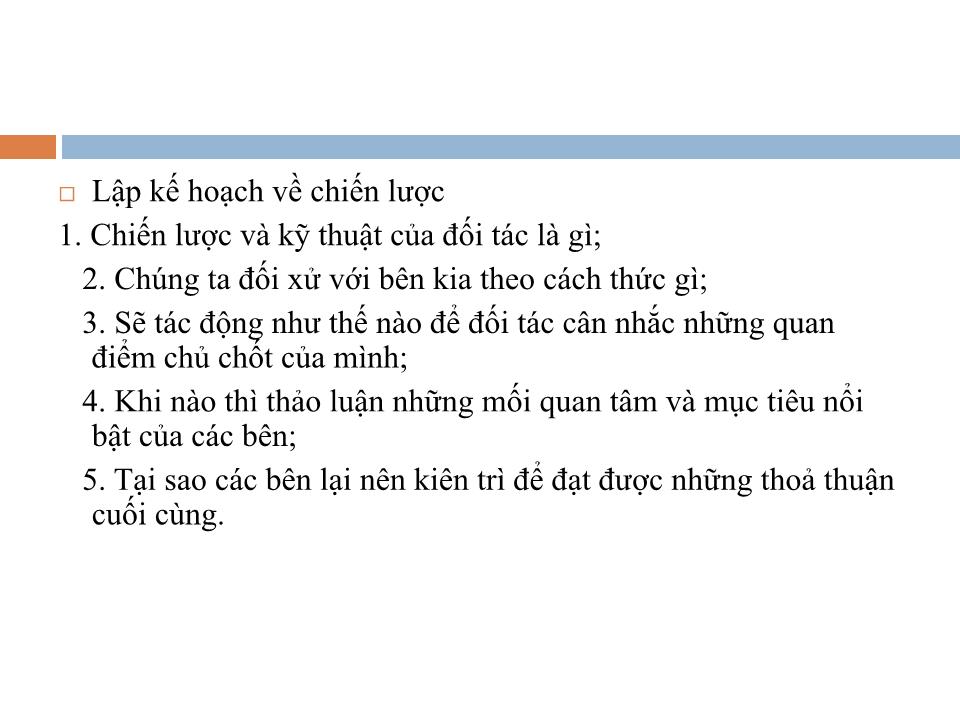 Bài giảng Đàm phán thương mại quốc tế - Chương 3: Quy trình đàm phán thương mại quốc tế trang 6