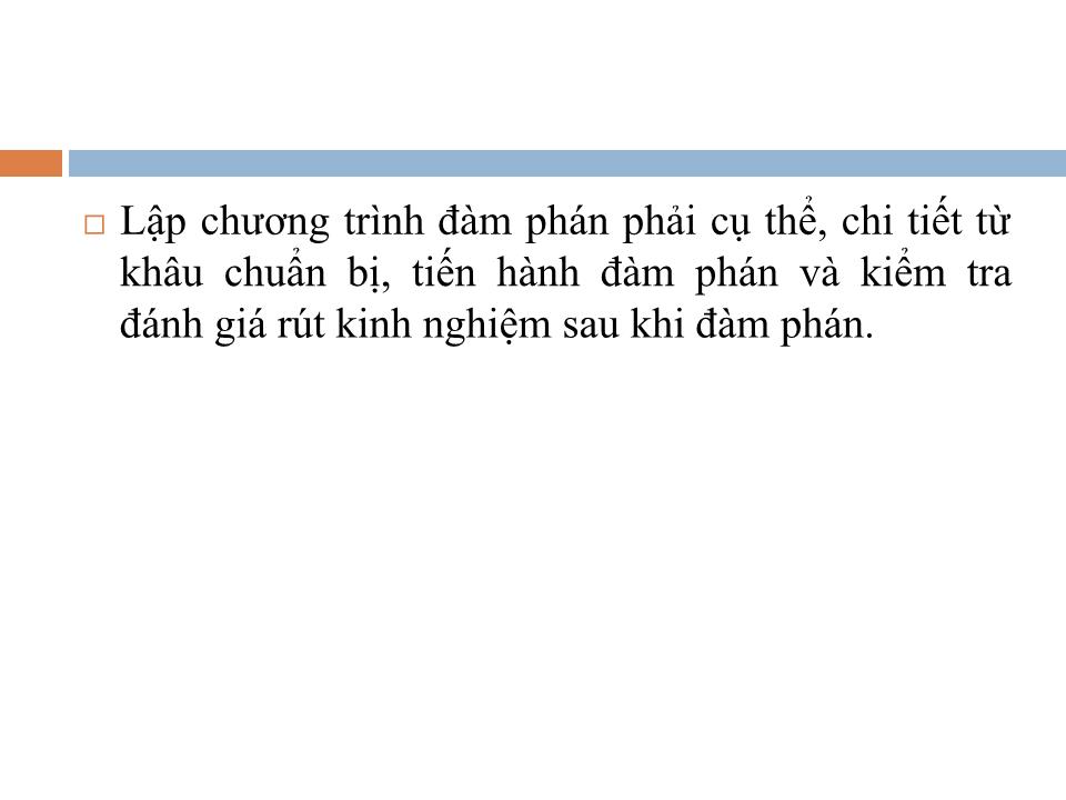 Bài giảng Đàm phán thương mại quốc tế - Chương 3: Quy trình đàm phán thương mại quốc tế trang 9