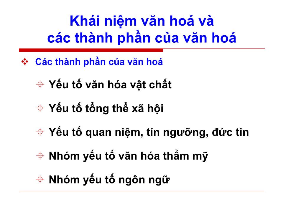 Bài giảng Đàm phán kinh doanh - Chương 4: Văn hoá trong đàm phán kinh doanh - Huỳnh Minh Triết trang 5