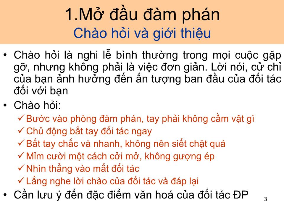 Bài giảng Giao dịch đàm phán - Bài 4: Tiến hành đàm phán trang 3