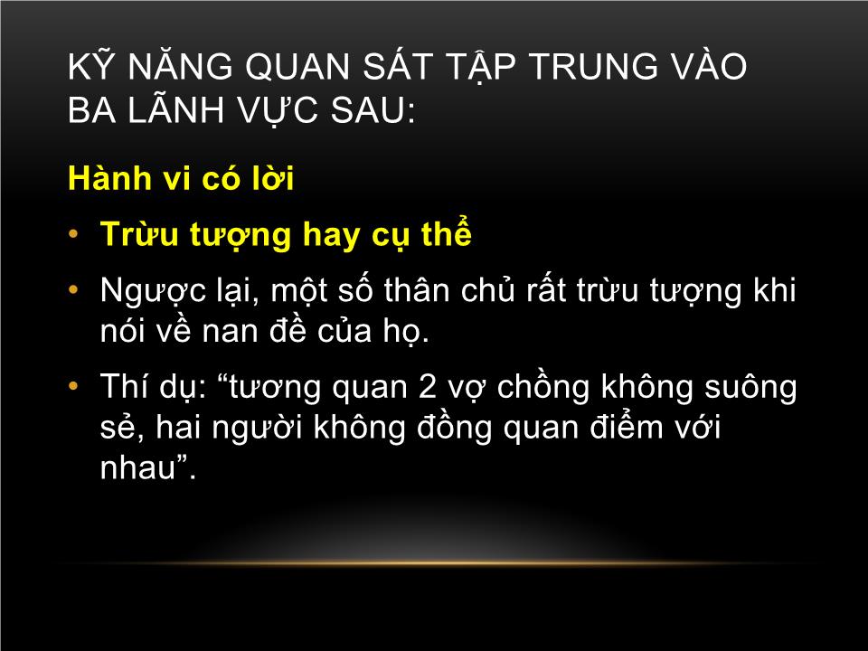 Bài giảng Kỹ năng quan sát trang 10