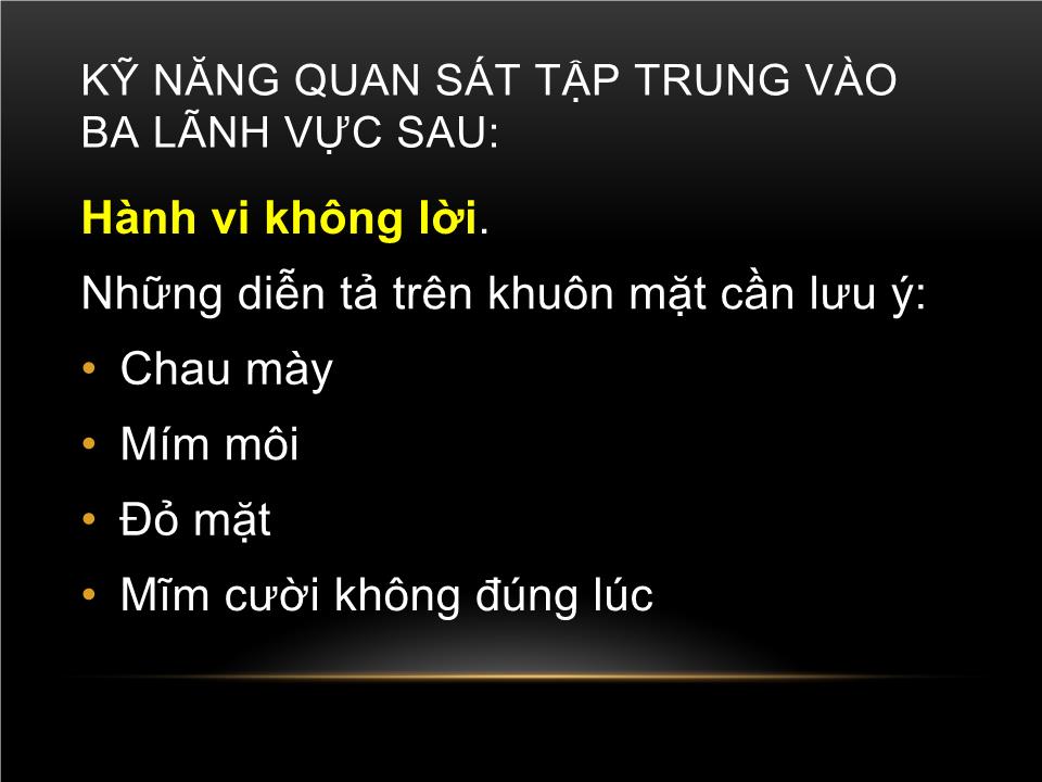 Bài giảng Kỹ năng quan sát trang 6