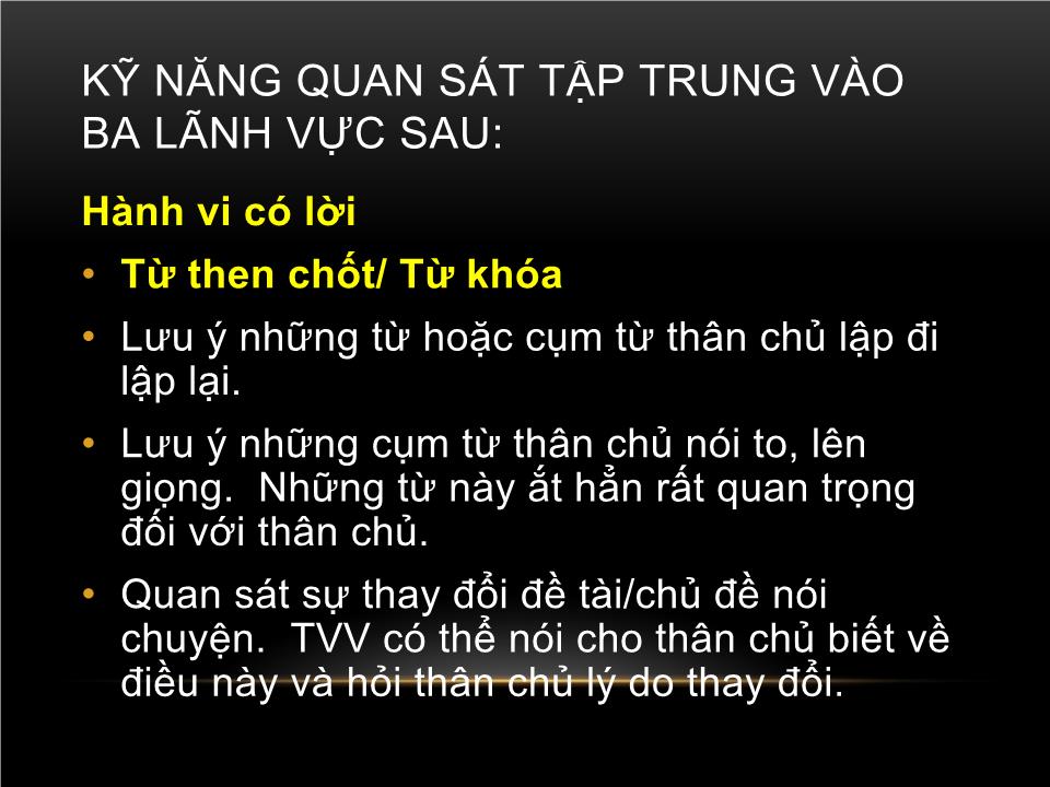 Bài giảng Kỹ năng quan sát trang 8