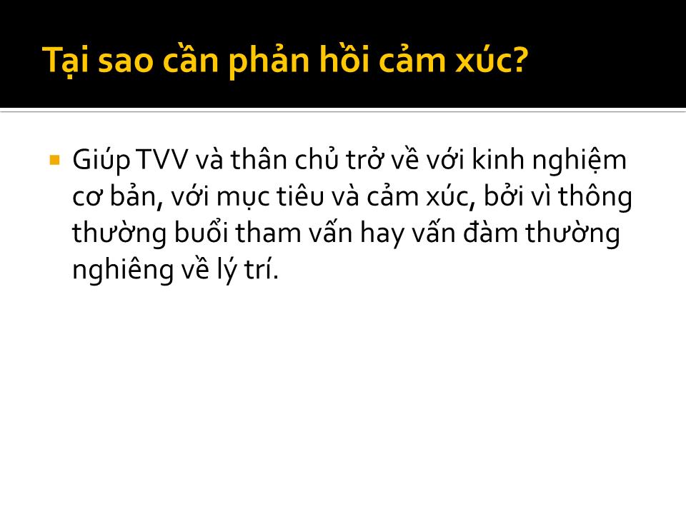 Bài giảng Phản hồi cảm xúc trang 5