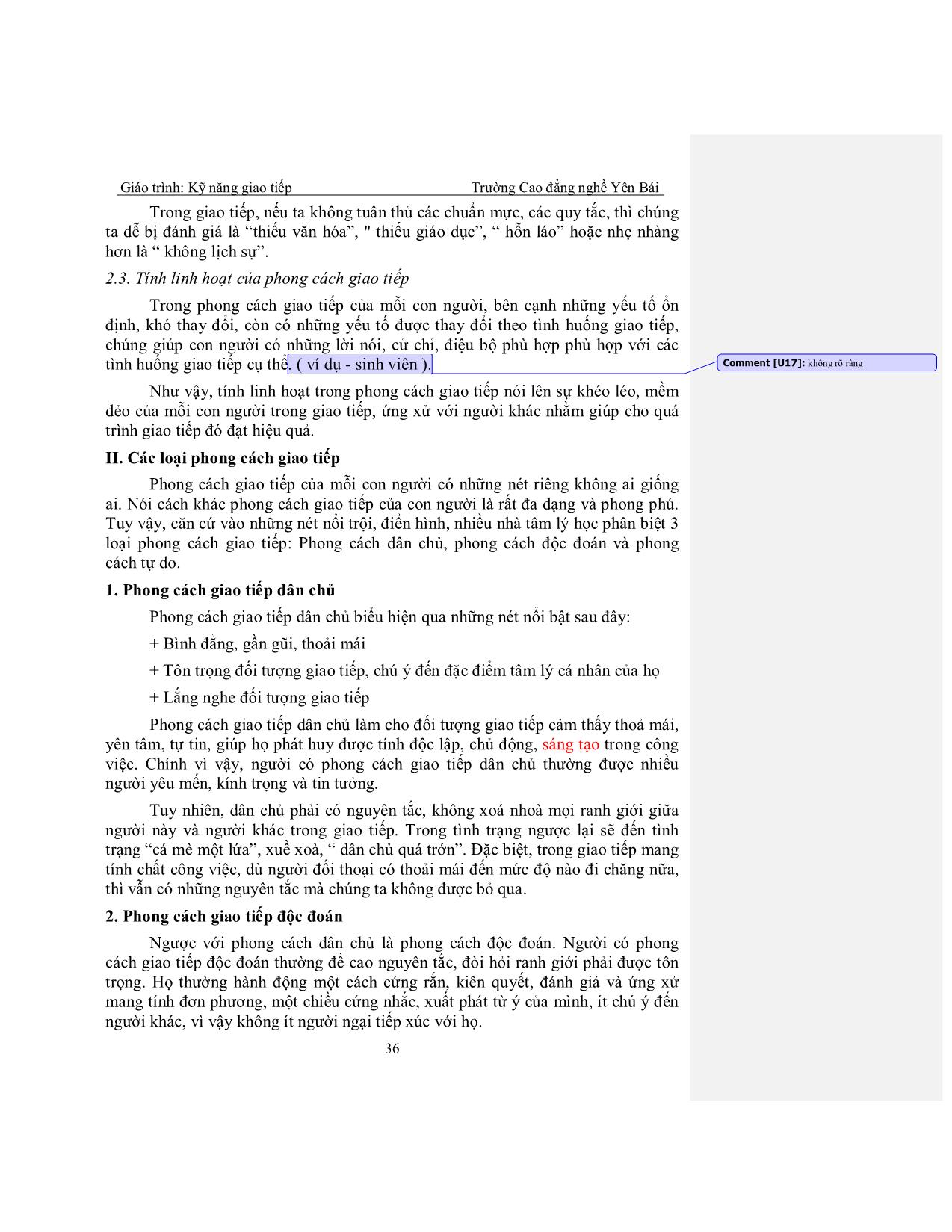 Giáo trình Kỹ năng giao tiếp (Phần 2) trang 2