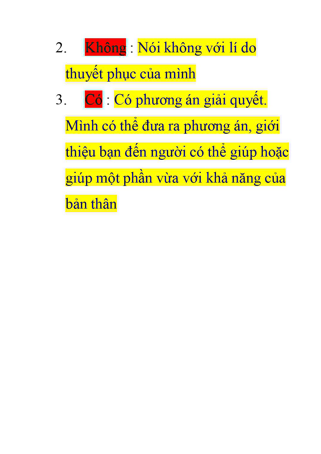 Bài giảng Kĩ năng từ chối trang 8