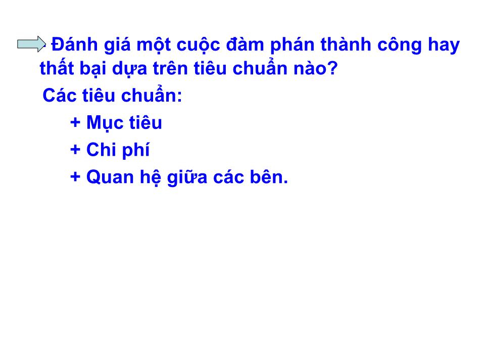 Bài giảng Kỹ năng đàm phán - Chương 1: Khái quát chung về đàm phán trang 8