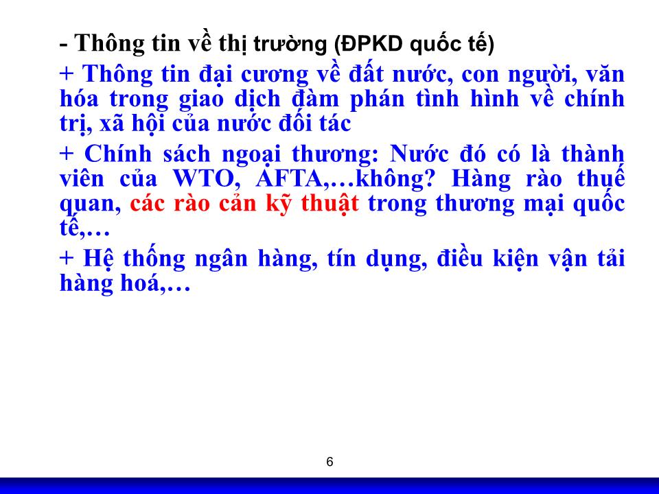 Bài giảng Kỹ năng đàm phán - Chương 4: Chuẩn bị đàm phán kinh doanh trang 6