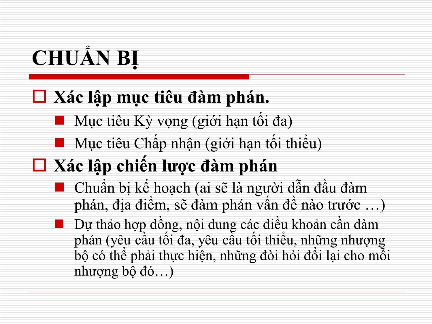 Bài giảng Kỹ năng đàm phán hợp đồng trang 6