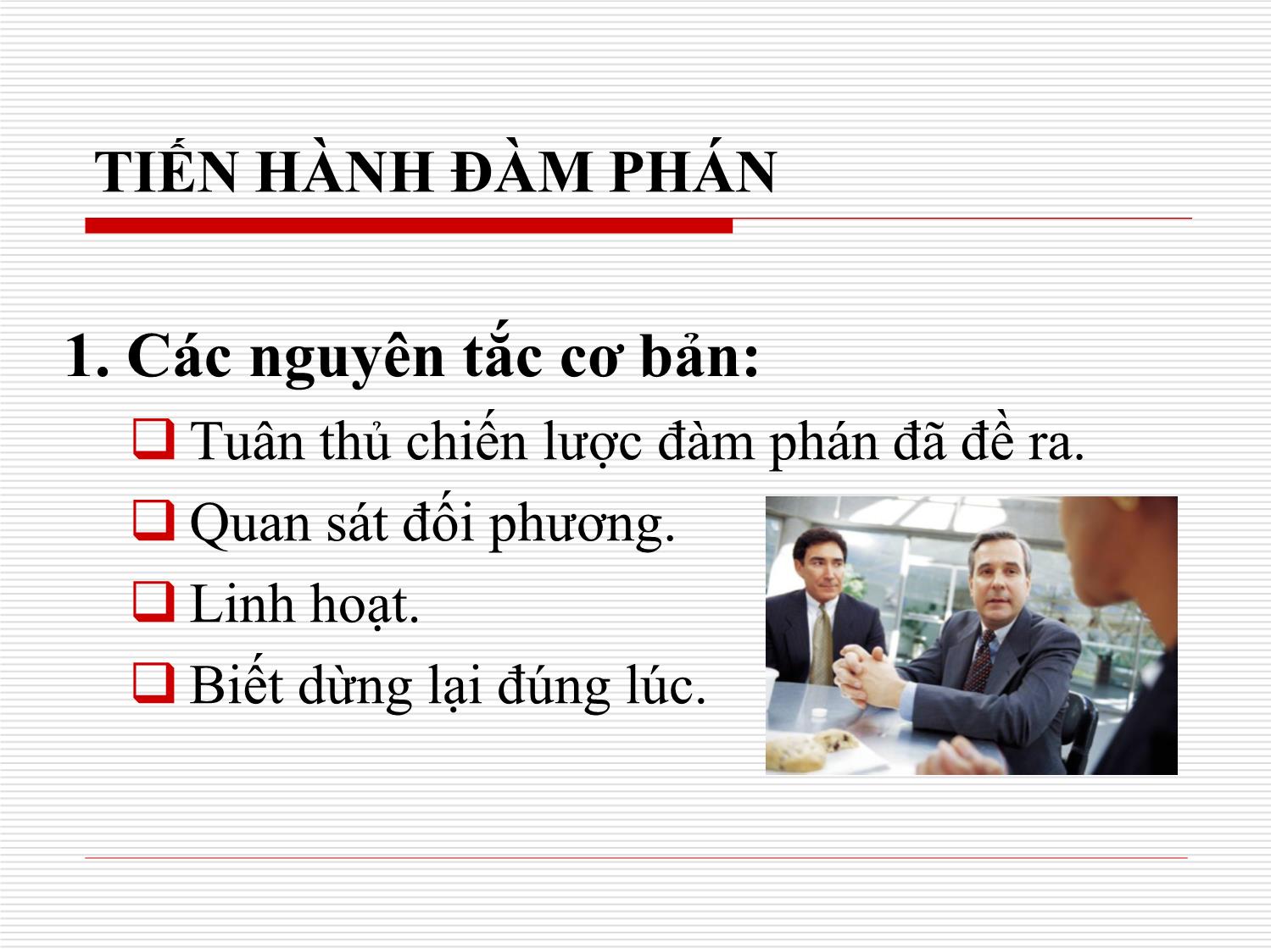 Bài giảng Kỹ năng đàm phán hợp đồng trang 7