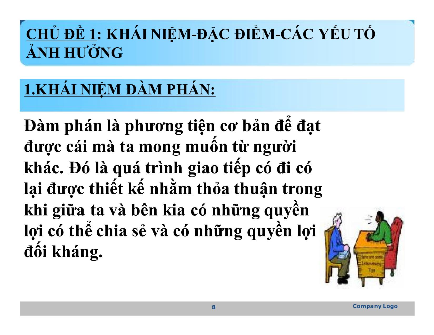 Bài giảng Kỹ năng đàm phán trong kinh doanh - Nguyễn Văn Vẹn trang 8