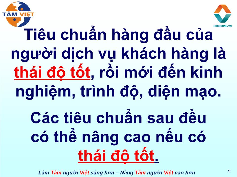 Bài giảng Kỹ năng điện thoại trang 9