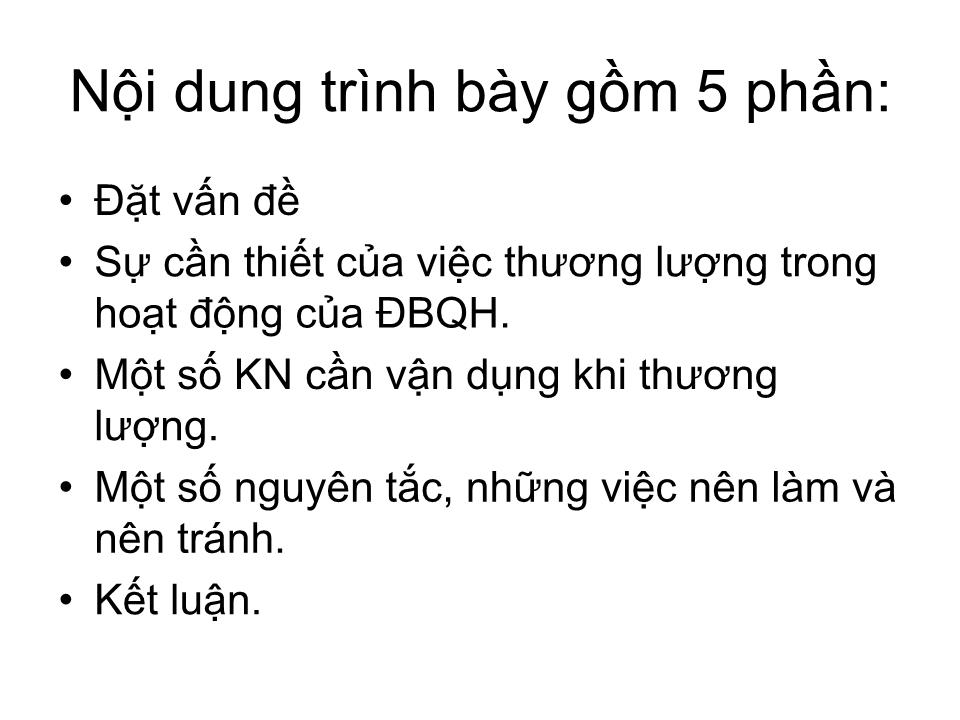 Bài giảng Kỹ năng thương lượng - Nguyễn Văn Mễ trang 2