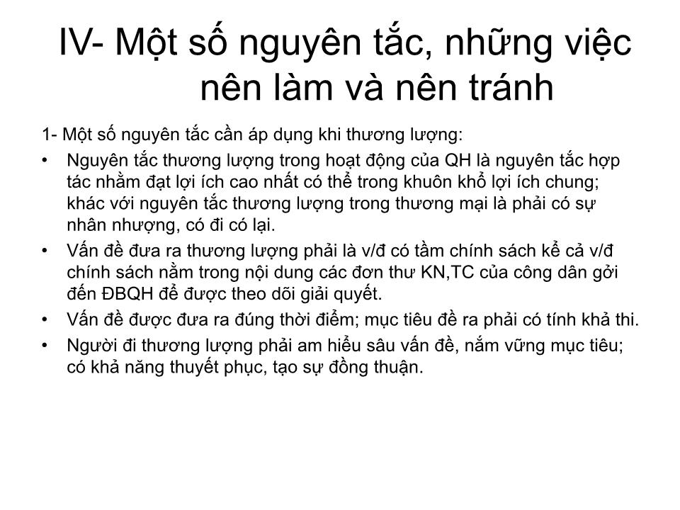 Bài giảng Kỹ năng thương lượng - Nguyễn Văn Mễ trang 9