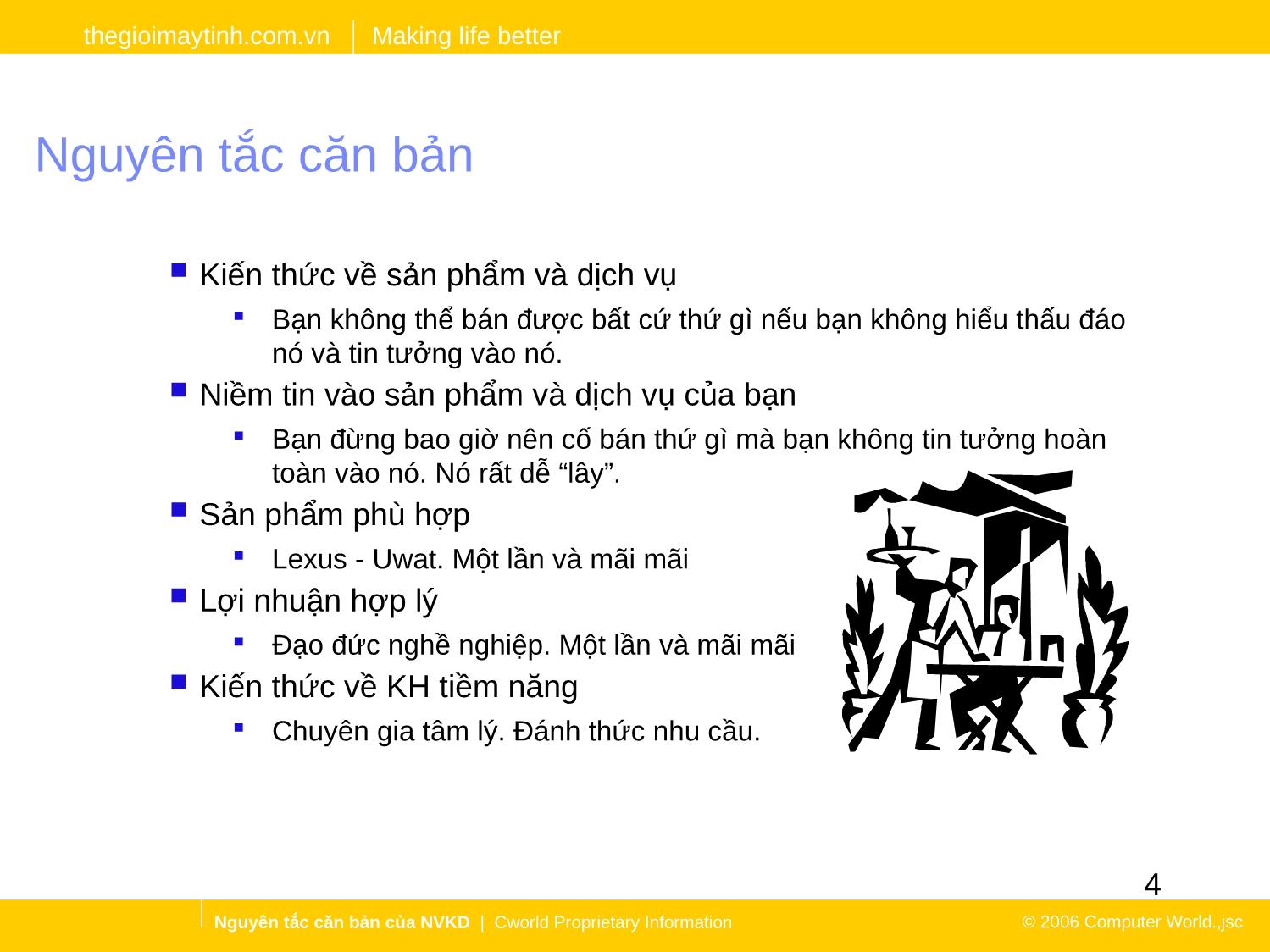 Bài giảng Nhân viên kinh doanh nguyên tắc căn bản trang 4