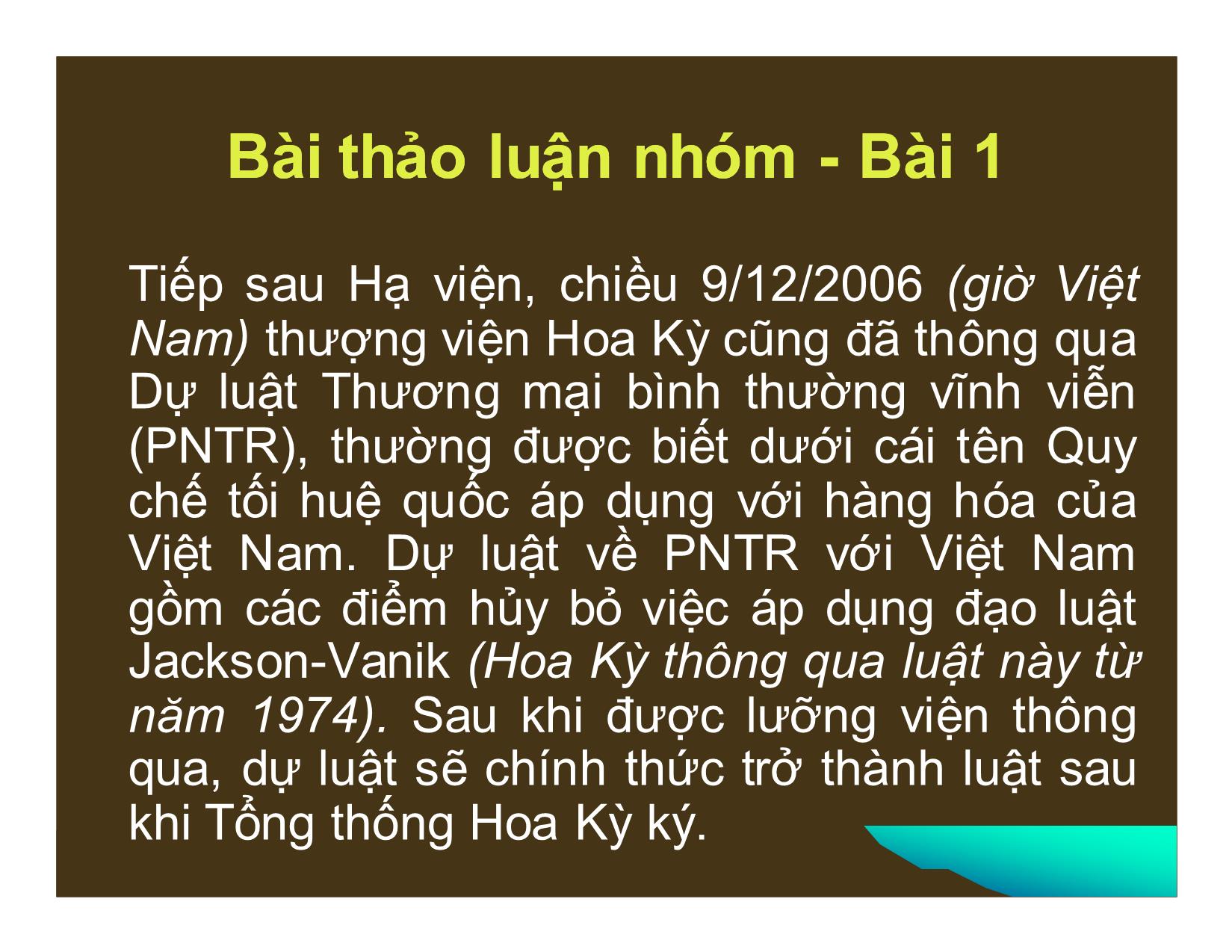 Bài tập môn Đàm phán trang 2