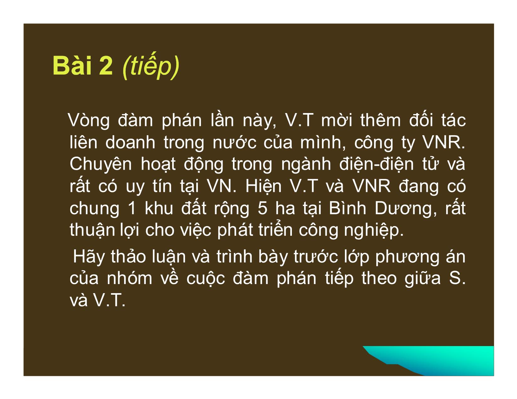 Bài tập môn Đàm phán trang 9