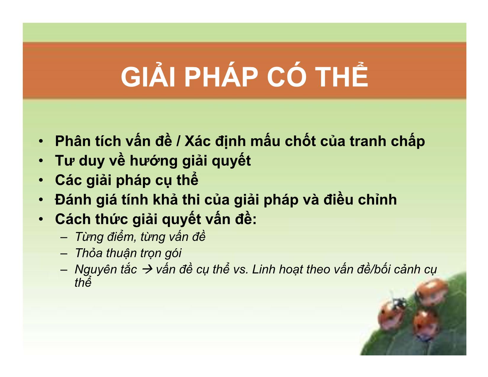 Bài giảng Chuẩn bị đàm phán - Đỗ Thanh Hải trang 10