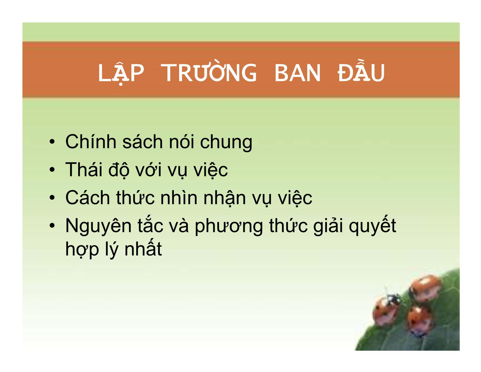 Bài giảng Chuẩn bị đàm phán - Đỗ Thanh Hải trang 9