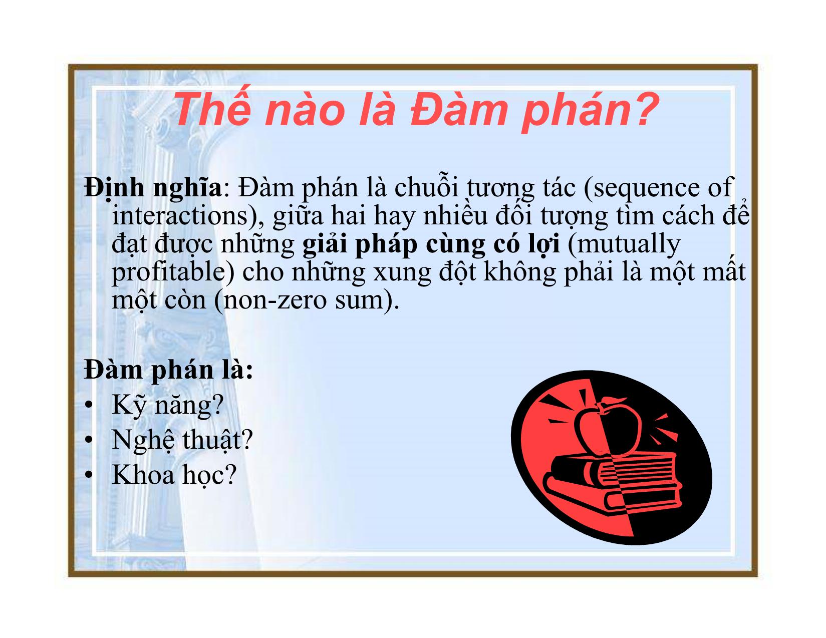 Bài giảng Ðàm phán quốc tế - Đỗ Thanh Hải trang 6