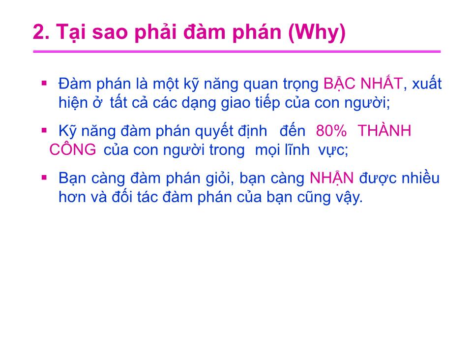 Bài giảng Kỹ năng đàm phán (Mới nhất) trang 3