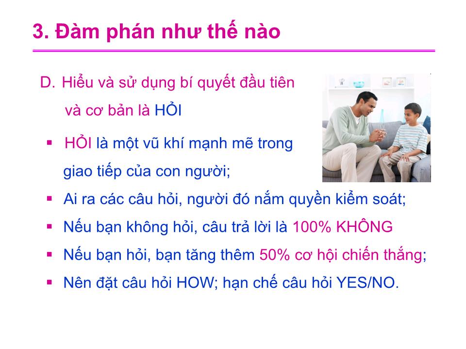 Bài giảng Kỹ năng đàm phán (Mới nhất) trang 7