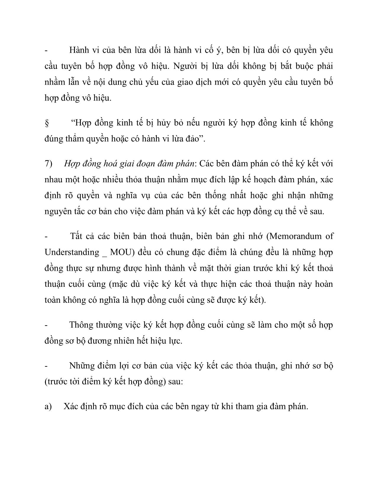 Kỹ năng đàm phán ký kết hợp đồng (Mới) trang 10