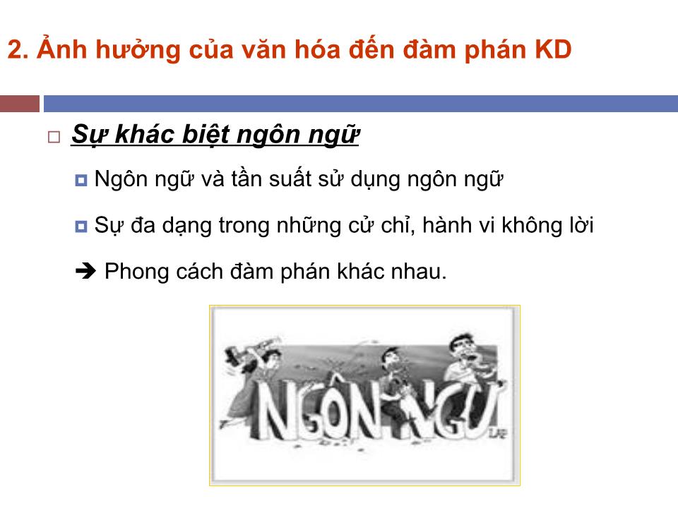 Bài giảng Văn hóa trong đàm phán kinh doanh (Mới nhất) trang 7