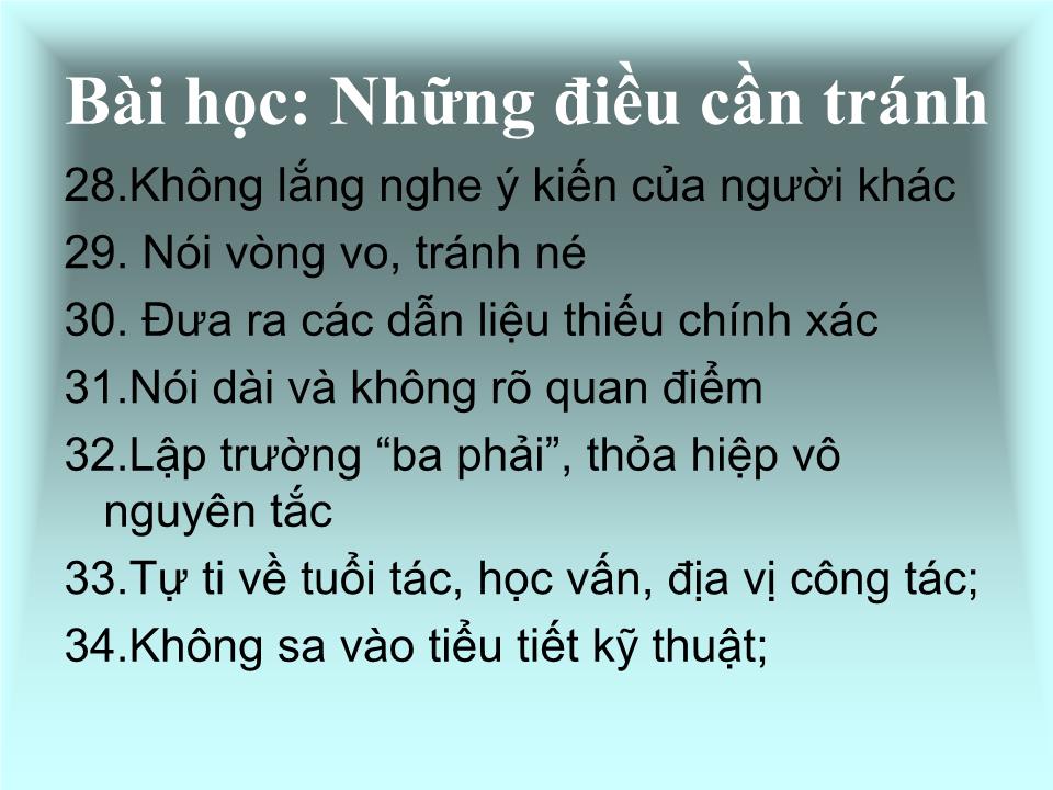 Bài học về kỹ năng tranh luận trang 10