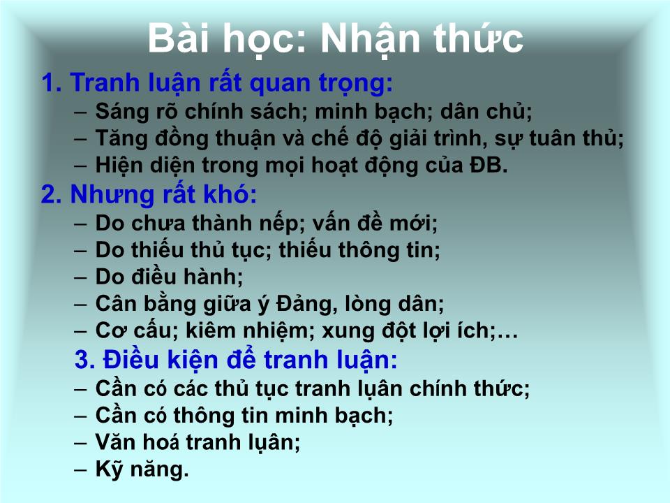 Bài học về kỹ năng tranh luận trang 5