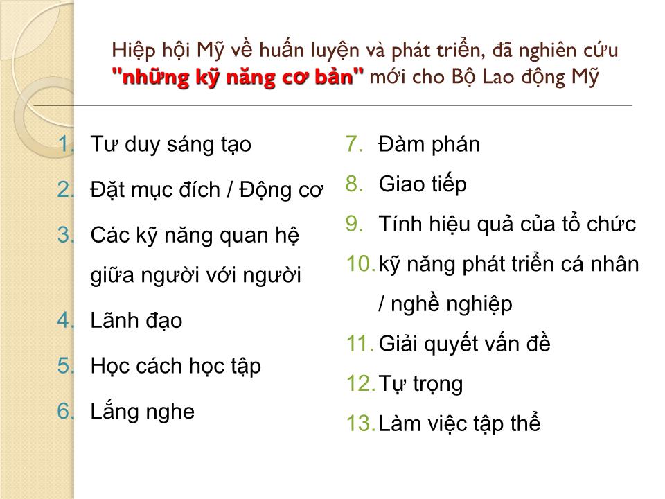 Bài giảng Kỹ năng làm việc nhóm - Chương 1: Giới thiệu tổng quan trang 10