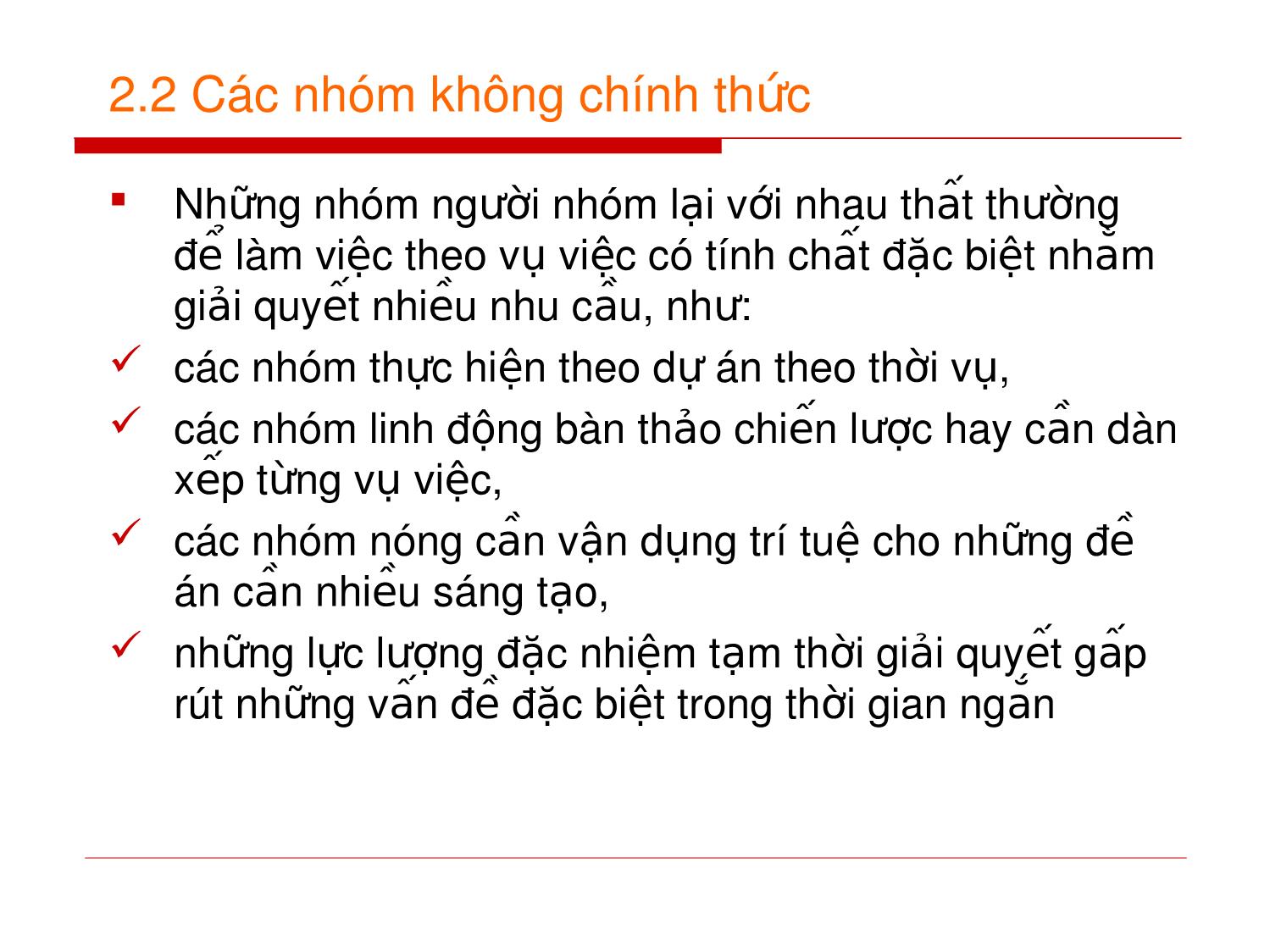 Bài giảng môn Kỹ năng làm việc nhóm trang 5