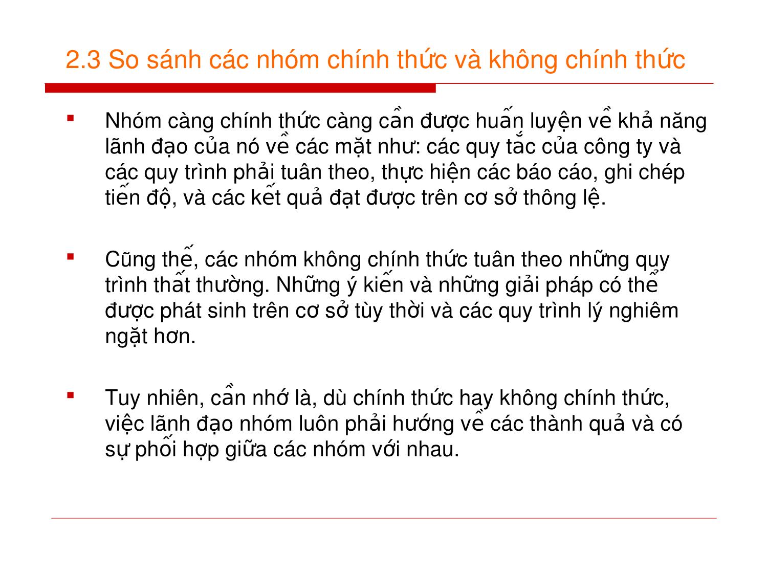 Bài giảng môn Kỹ năng làm việc nhóm trang 6