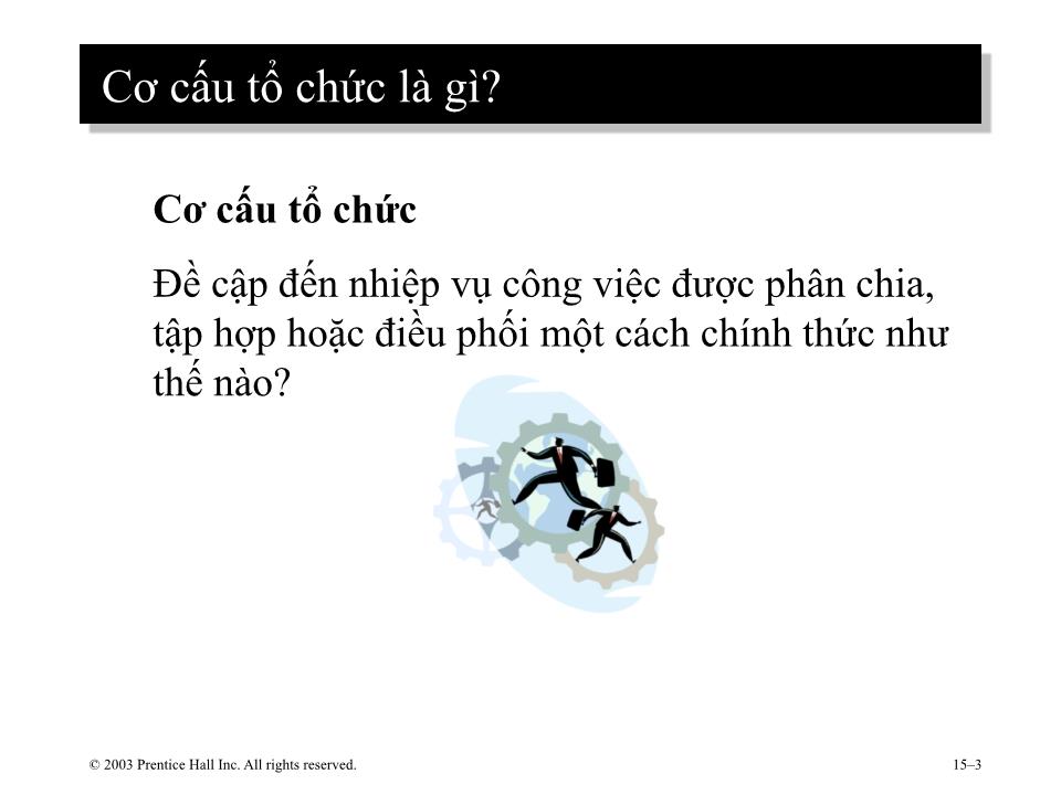 Bài giảng Hành vi tổ chức - Chương 10: Cơ cấu tổ chức trang 3