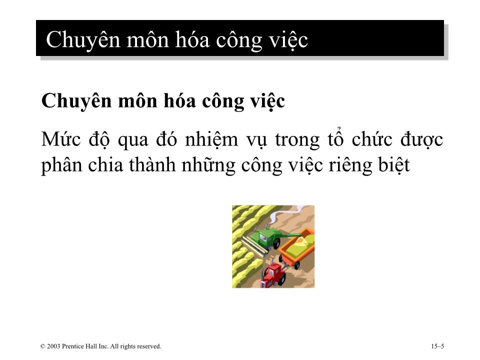 Bài giảng Hành vi tổ chức - Chương 10: Cơ cấu tổ chức trang 5