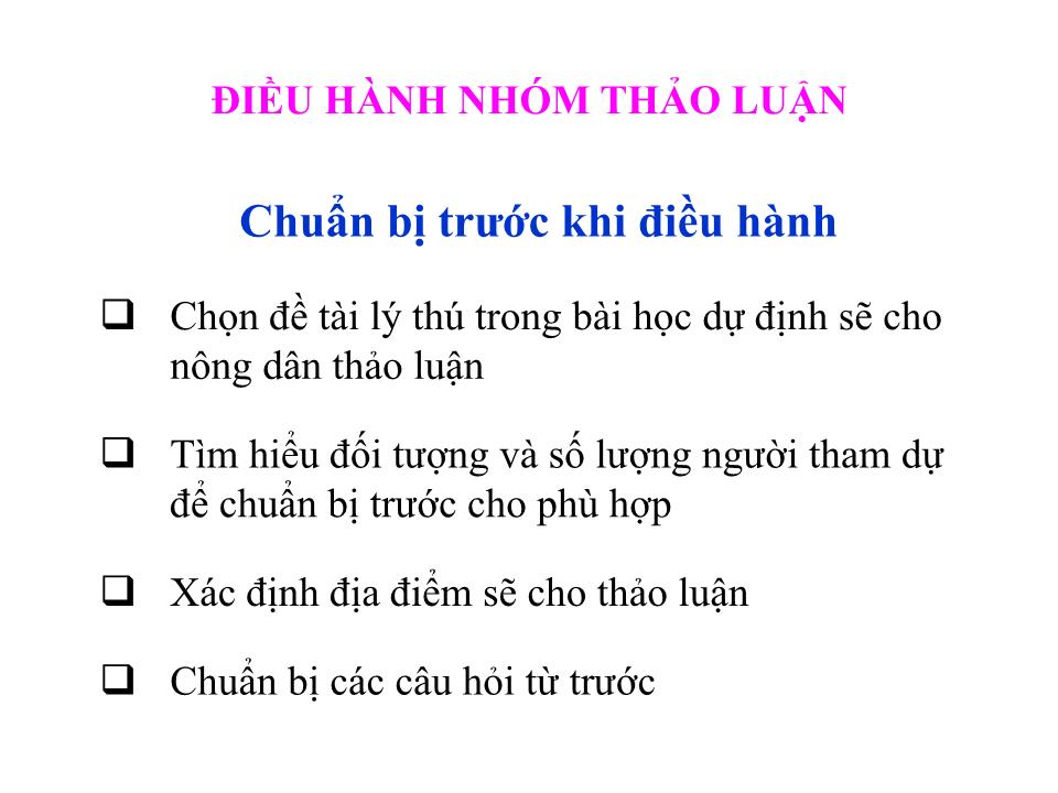 Bài giảng Kỹ năng điều hành nhóm trang 3