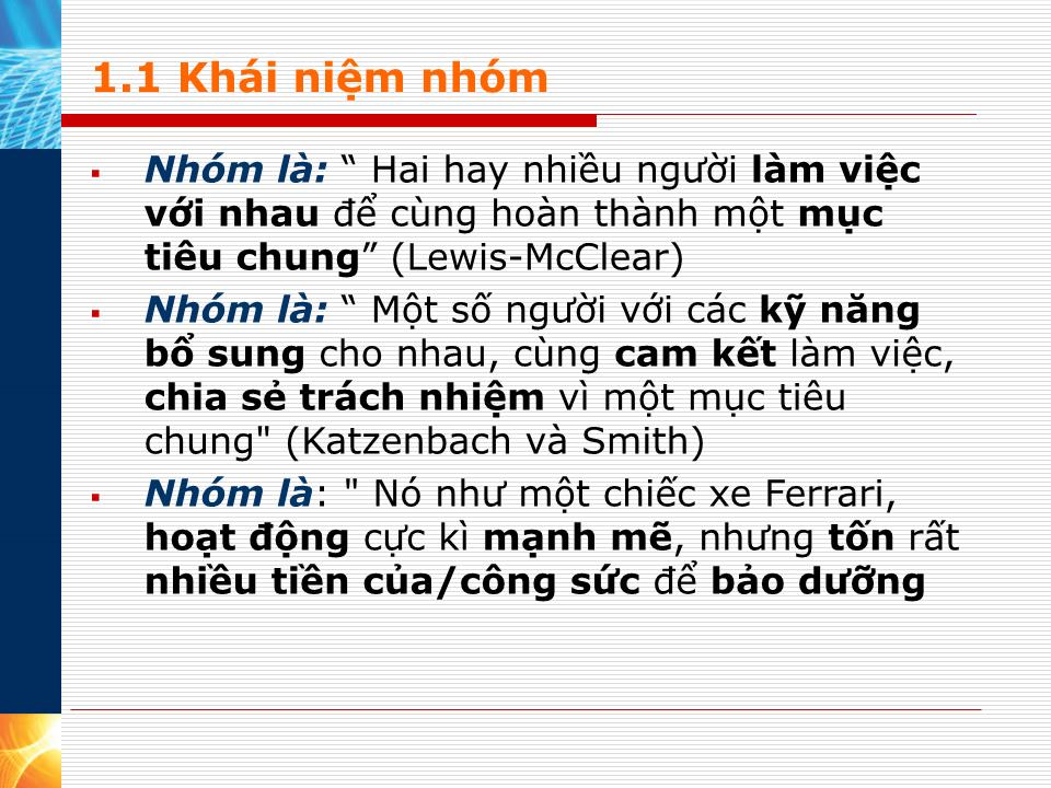 Bài giảng Kỹ năng làm việc nhóm - Nguyễn Thị Ngọc Hương trang 4