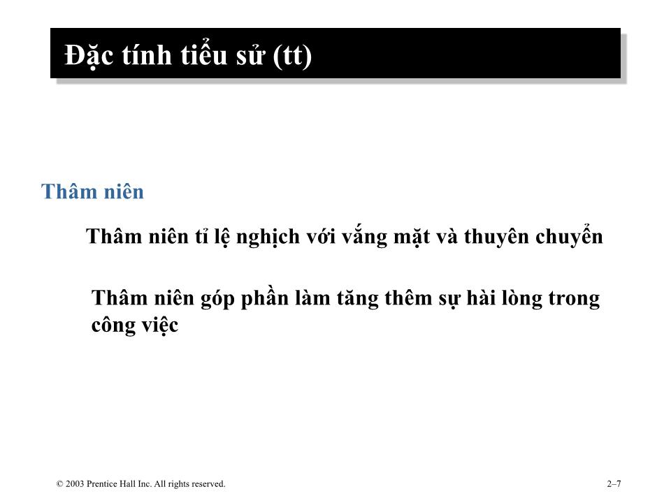 Bài giảng Hành vi tổ chức - Chương 2: Cơ sở của hành vi cá nhân trang 7