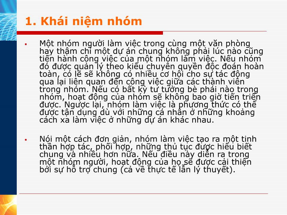 Bài giảng Kỹ năng làm việc nhóm (Bản đẹp) trang 3