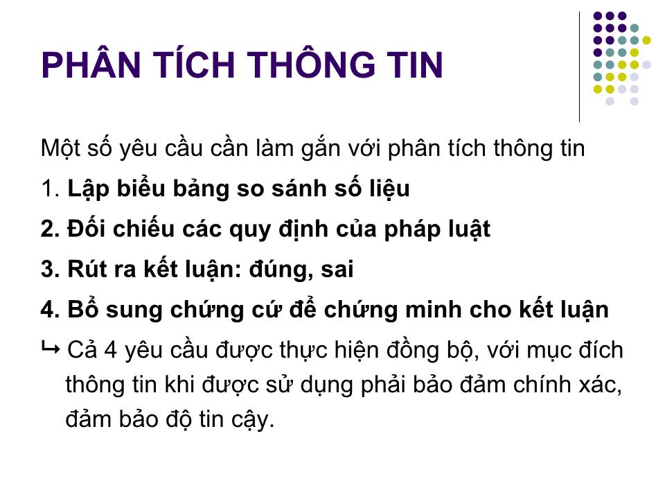 Bài giảng Kỹ năng thu thập, xử lý, trình bày thông tin - Lê Trọng Duận trang 10