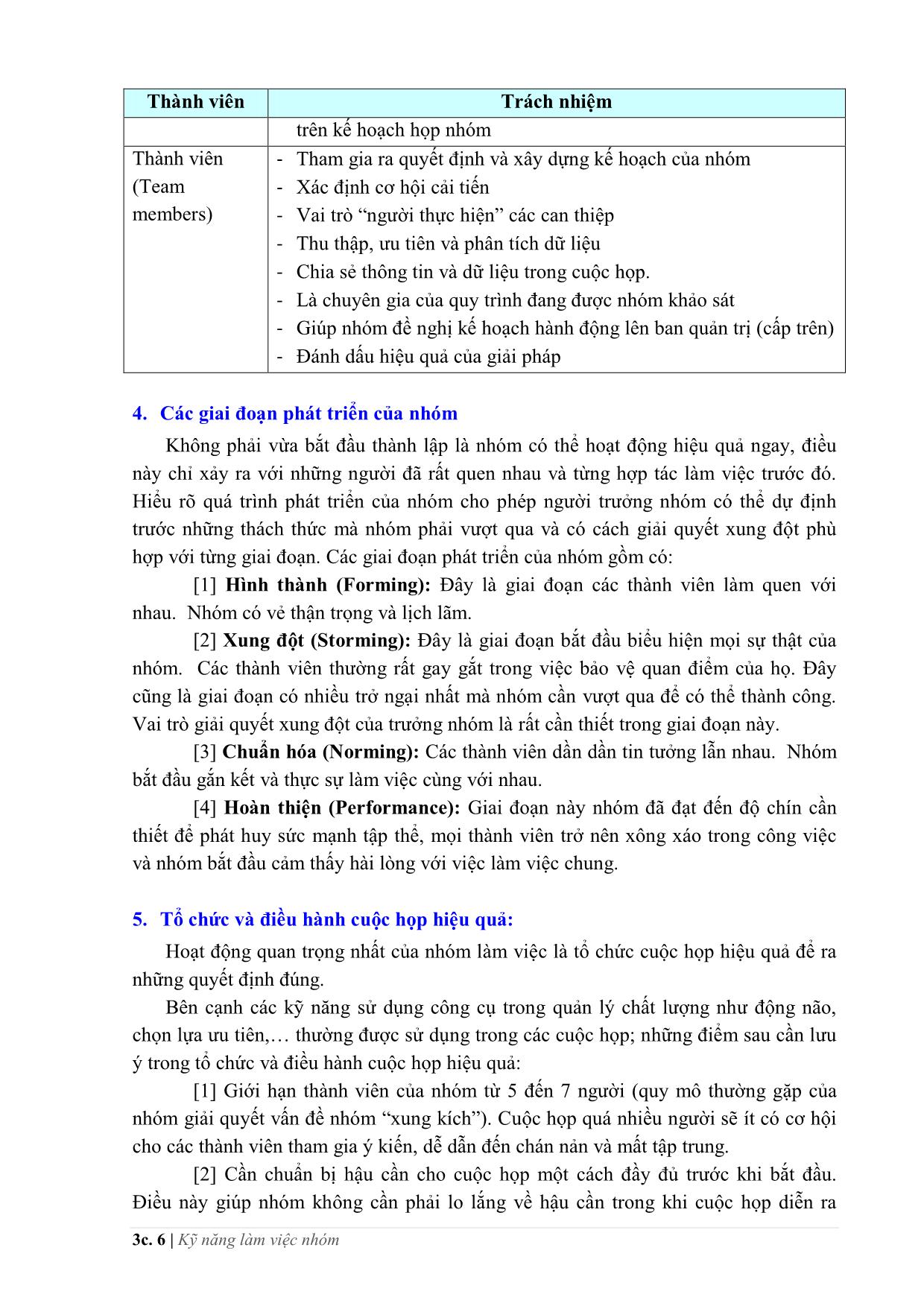 Tài liệu Làm việc nhóm trong quản lý chất lượng trang 6