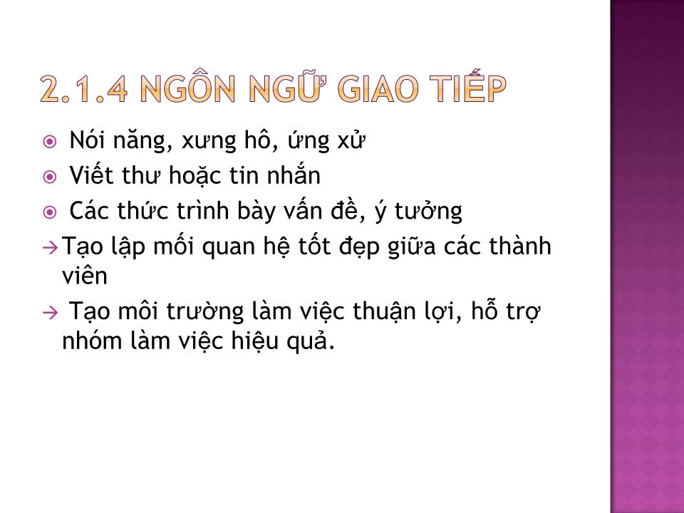 Bài giảng Phát triển kỹ năng - Buổi 3 - Dương Thị Hoài Nhung trang 10