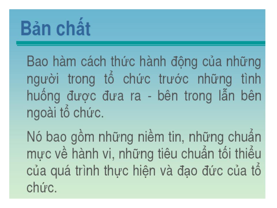 Bài giảng Văn hóa tổ chức - Nguyễn Hữu Lam trang 7