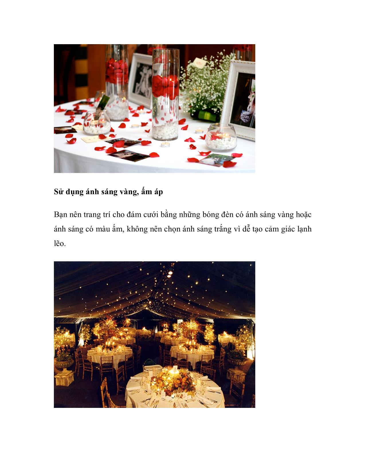 Event Channel - Bạn có thể làm không khí đám cưới của bạn trở nên ấm hơn với những màu rực rỡ, nến và hoa hồng đỏ trang 5