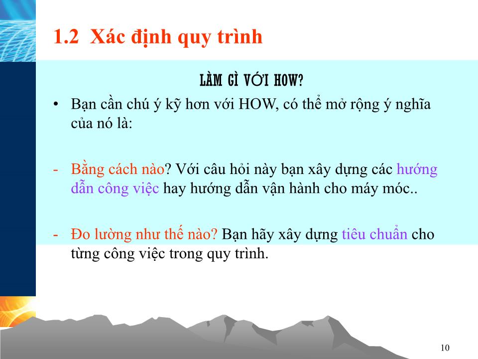 Bài giảng Kỹ năng tổ chức công việc (Hay) trang 10