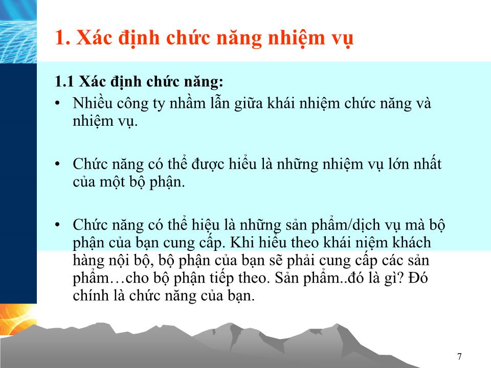 Bài giảng Kỹ năng tổ chức công việc (Hay) trang 7