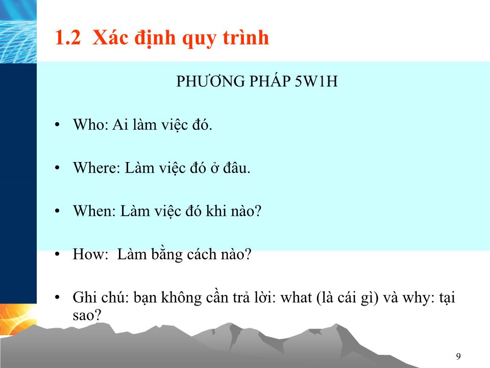 Bài giảng Kỹ năng tổ chức công việc (Hay) trang 9