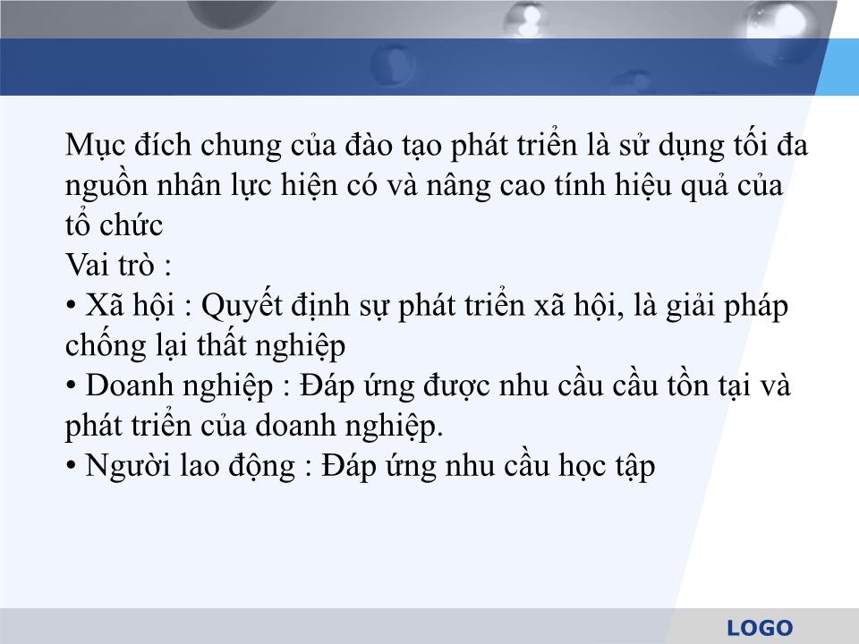 Bài thuyết trình Đào tạo phát triển là gì? trang 6