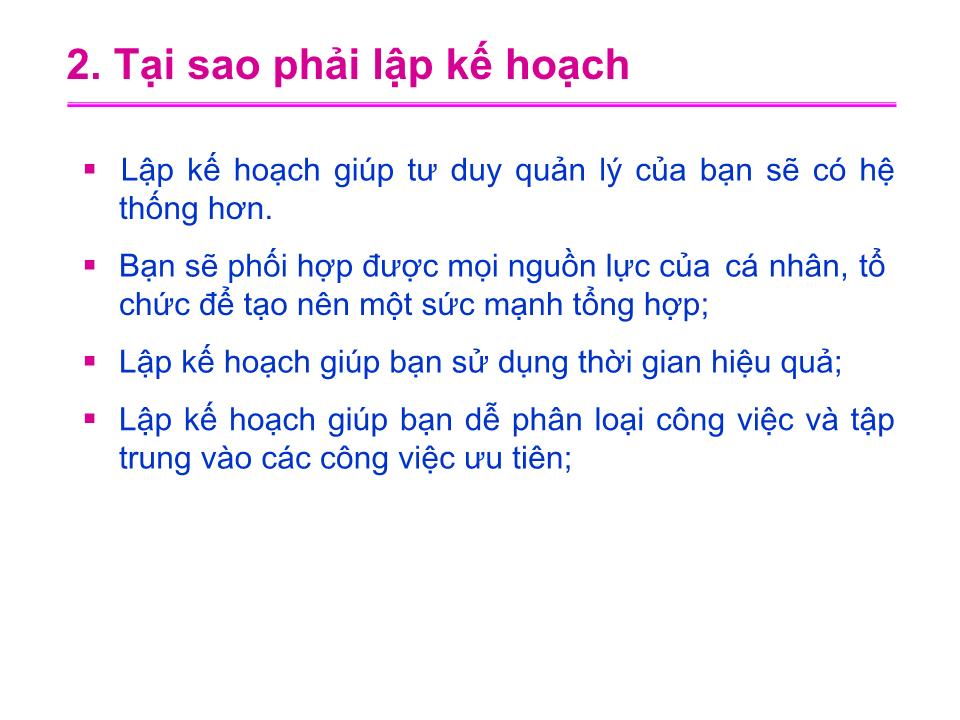 Bài giảng Lập kế hoạch - Đại học Sư phạm Hà Nội trang 3