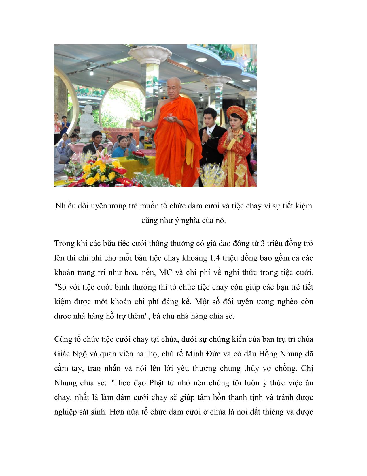 Xu hướng tổ chức đám cưới nơi cửa Phật trang 4